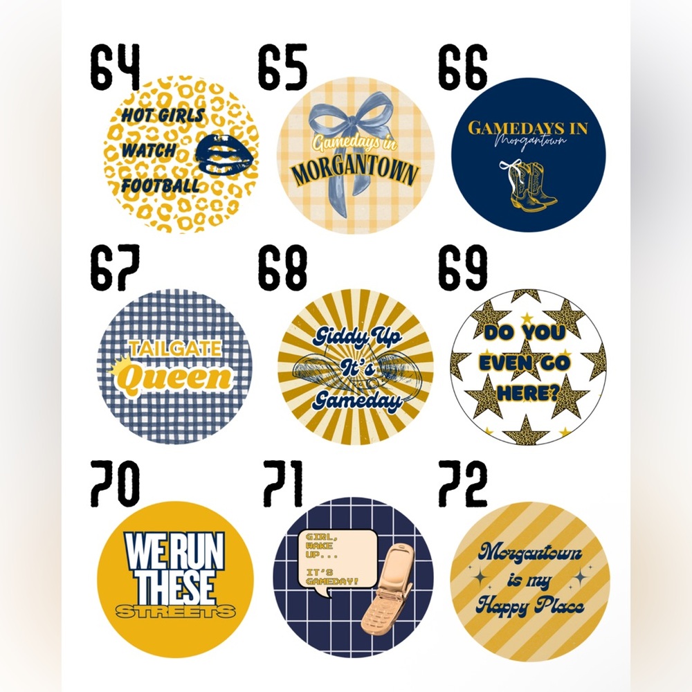 Assorted Gameday Button - Picture 9 of 14